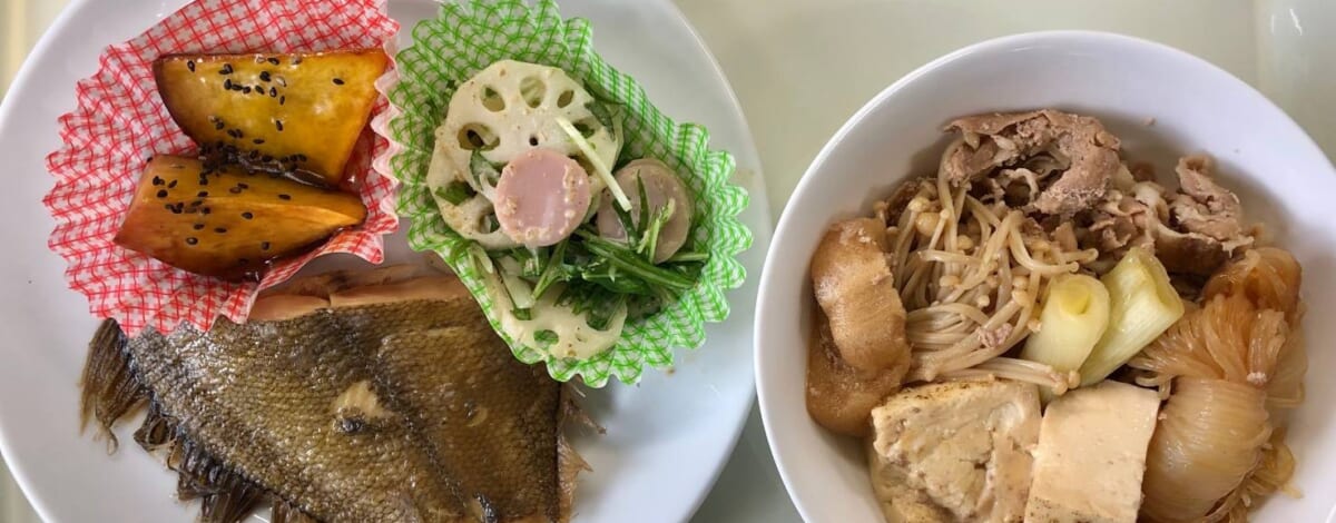 【親和の学生寮】今日の晩ごはん☆カレイの煮つけ