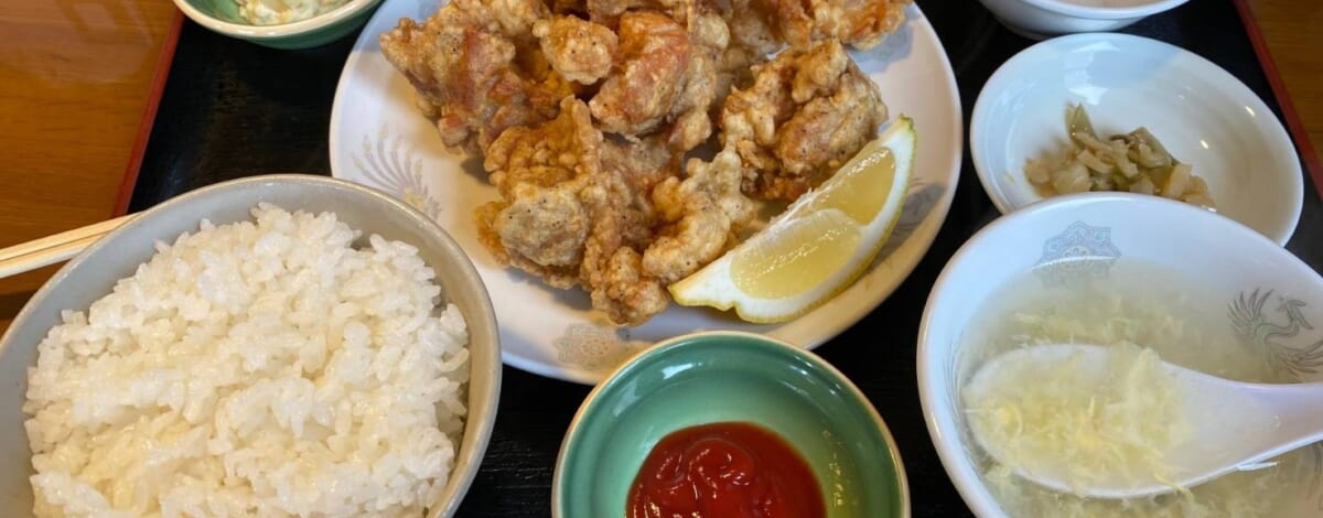 【社長ランチ】中華料理菜館さんの『唐揚げ定食』