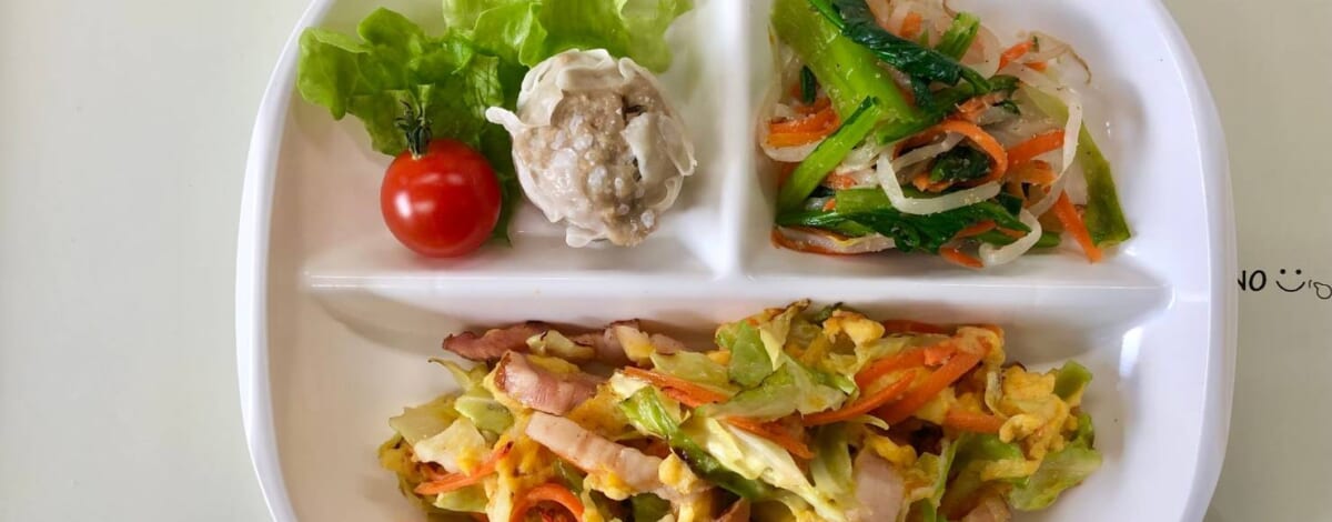 【親和の学生寮】今日の朝ごはん☆キャベツのたまご炒め