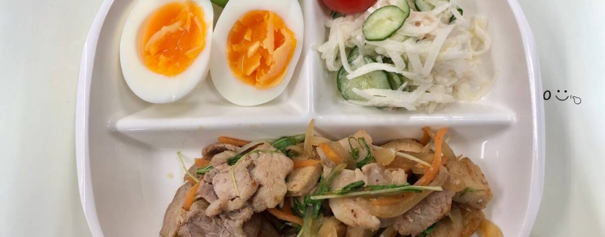 【親和の学生寮】今日の朝ごはん☆厚揚げと豚肉炒め