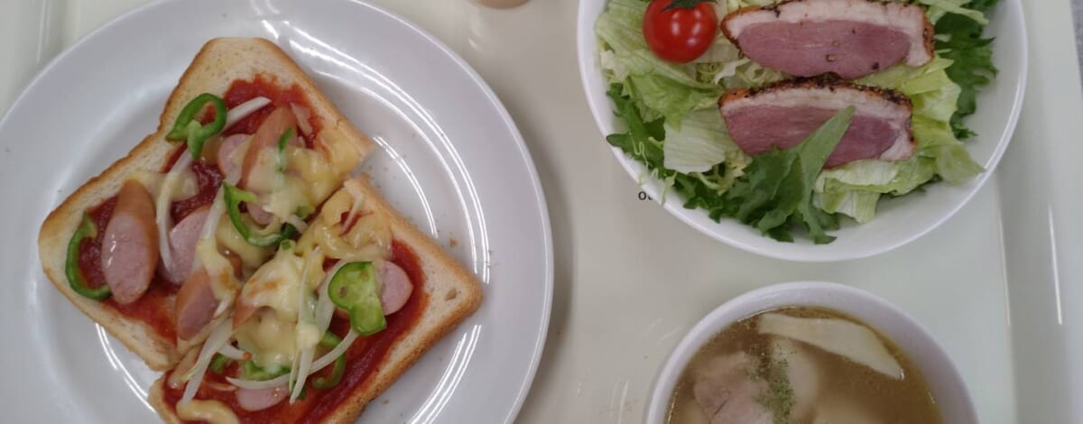 【親和の学生寮】今日の朝ごはん☆ピザトースト