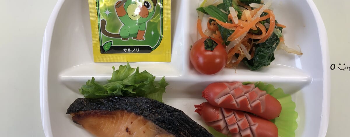 【親和の学生寮】今日の朝ごはん☆焼き魚と三色ナムル