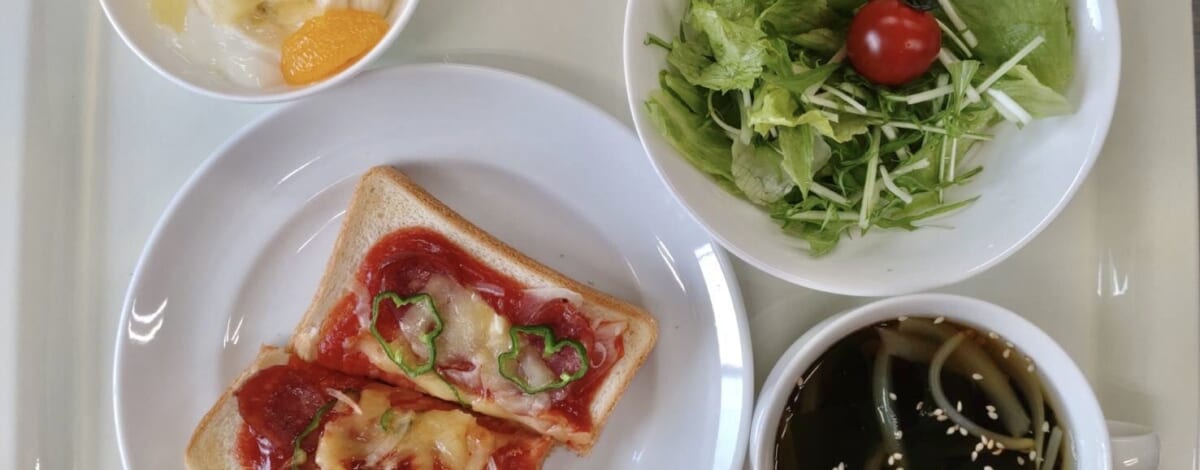 【親和の学生寮】今日の朝ごはん☆ピザトースト