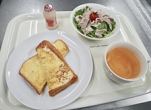 【親和の学生寮】今日の朝ごはん☆フレンチトースト