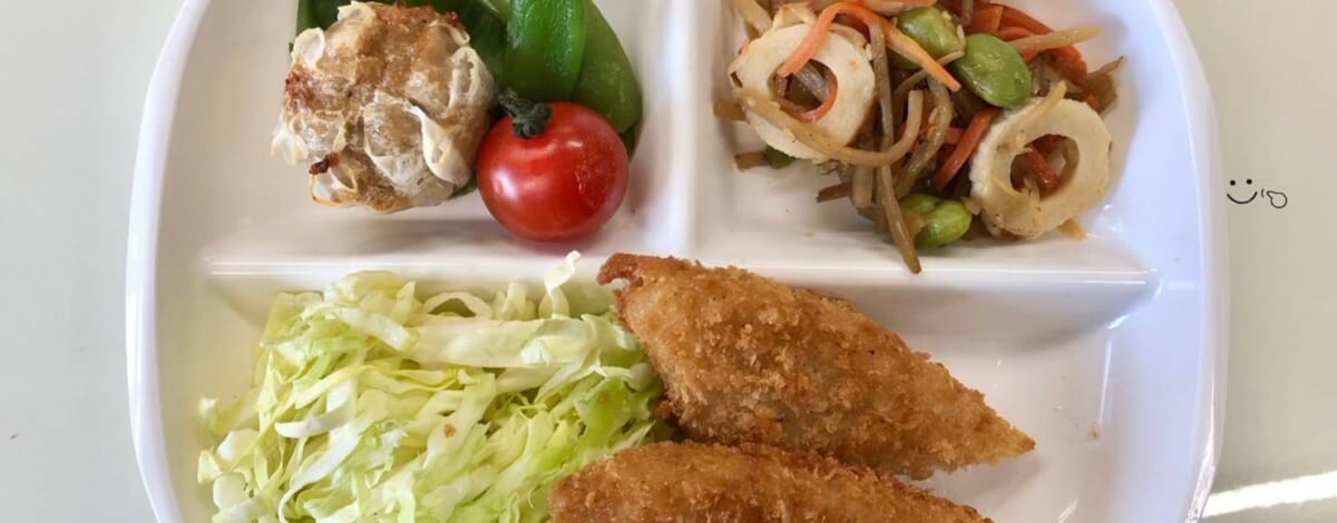 【親和の学生寮】今日の朝ごはん☆白身フライ