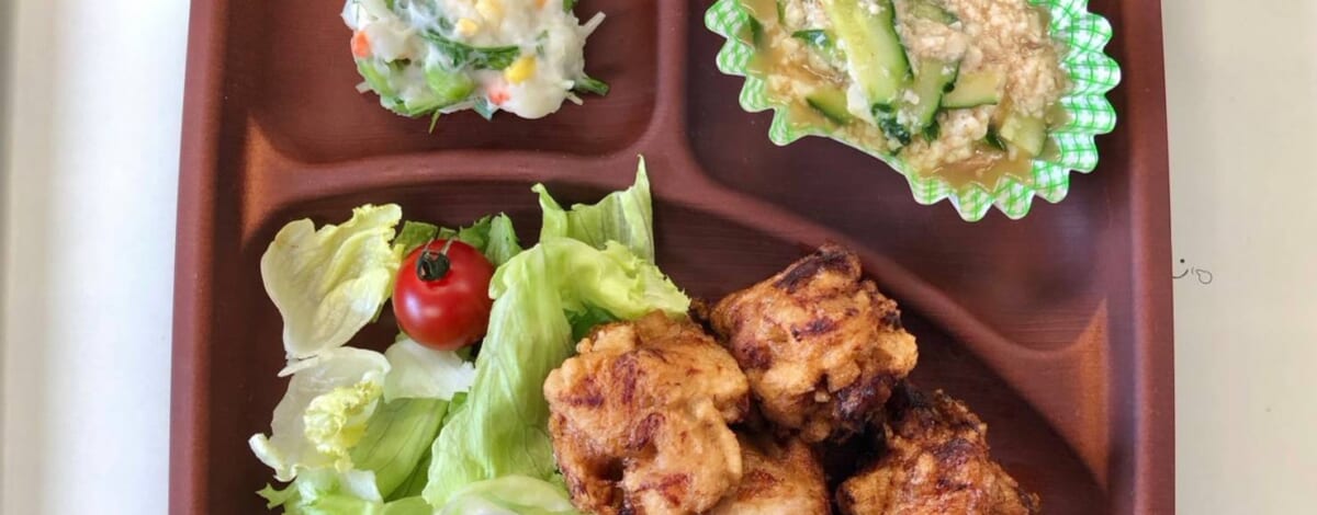 【親和の学生寮】今日の晩ごはん☆からあげ