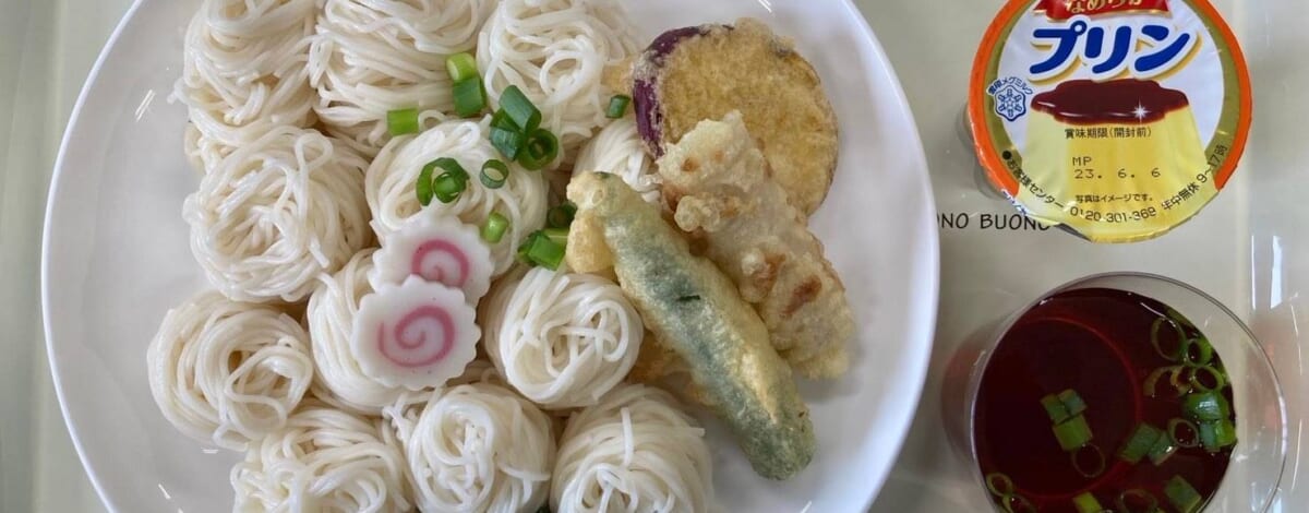 【親和の学生寮】今日の晩ごはん☆天ぷらそうめん