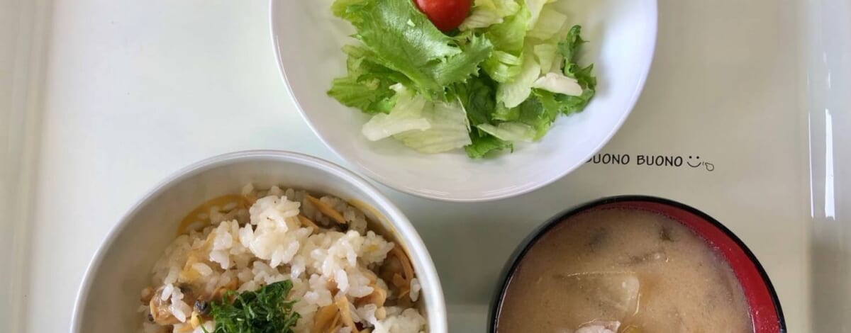 【親和の学生寮】今日の朝ごはん☆あさりまぜごはん