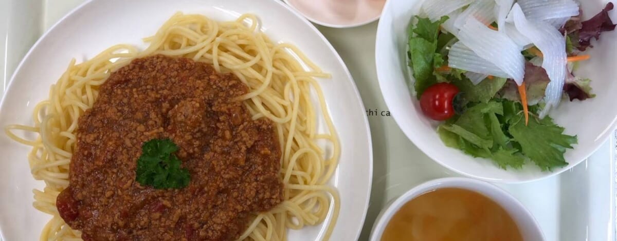 【親和の学生寮】今日の晩ごはん☆ミートソーススパゲティ