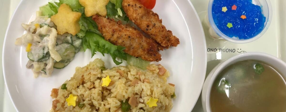 【親和の学生寮】今日の晩ごはん☆七夕プレート