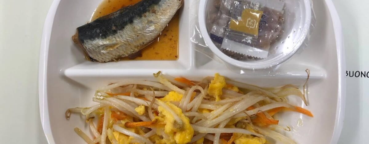 【親和の学生寮】今日の朝ごはん☆もやしのたまご炒めと納豆