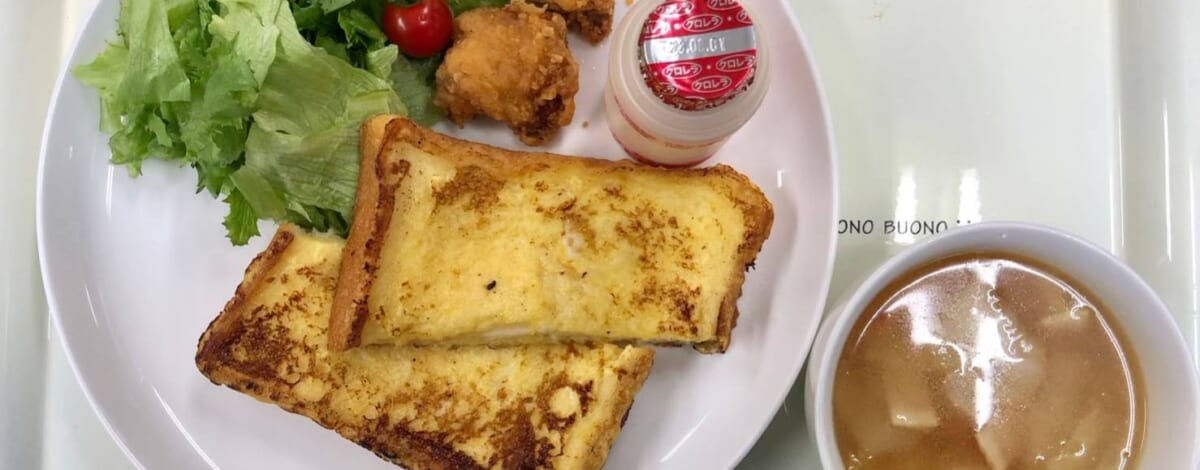 【親和の学生寮】今日の朝ごはん☆フレンチトースト