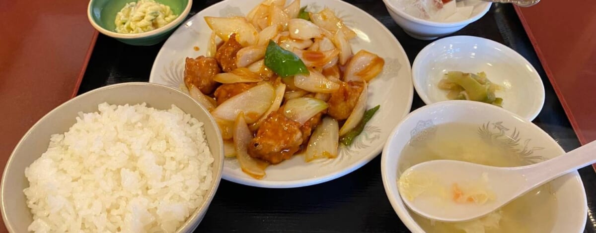 【社長ランチ】中華料理菜館さんで酢豚定食