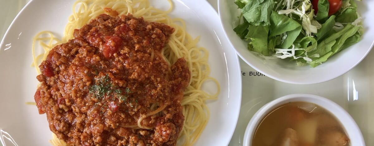 【親和の学生寮】今日の晩ごはん☆ミートソーススパゲティ