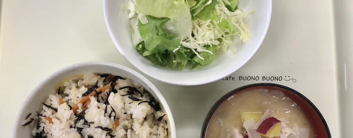 【親和の学生寮】今日の朝ごはん☆ひじきまぜごはん
