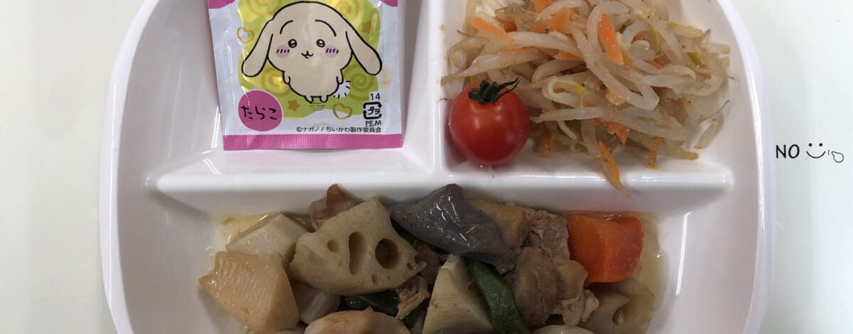 【親和の学生寮】今日の朝ごはん☆筑前煮ともやしナムル