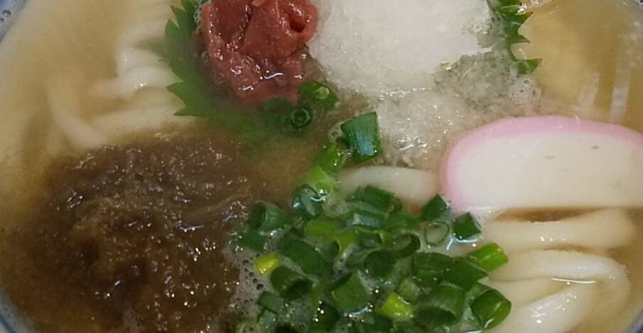【おーちゃんの休日】梅しぐれうどんとドーナツ