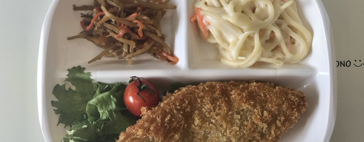 【親和の学生寮】今日の朝ごはん☆白身フライ