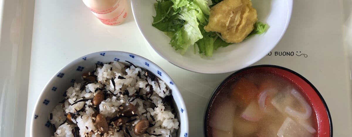 【親和の学生寮】今日の朝ごはん☆ひじきまぜご飯
