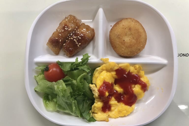 【親和の学生寮】今日の朝ごはん☆大根の肉巻き