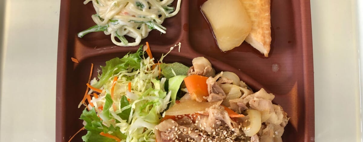 【親和の学生寮】今日の晩ごはん☆焼肉とスパゲティサラダ