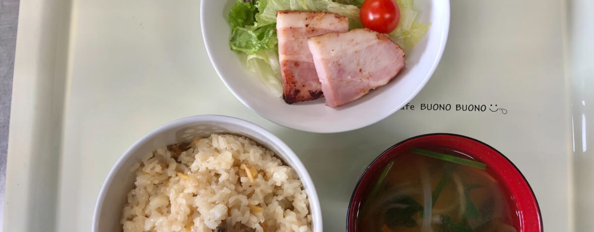 【親和の学生寮】今日の朝ごはん☆あさりまぜごはん