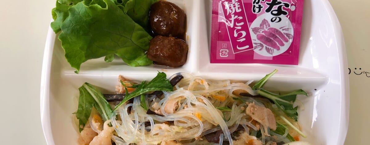 【親和の学生寮】今日の朝ごはん☆春雨炒め