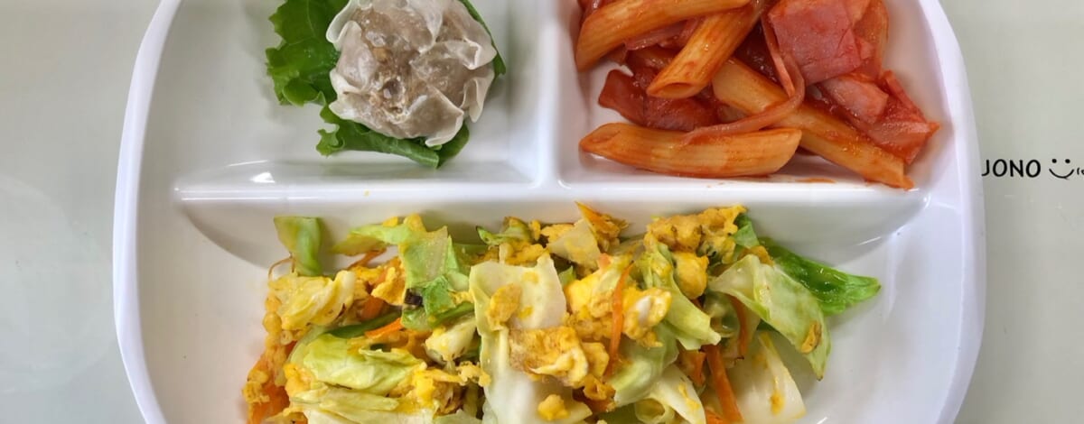 【親和の学生寮】今日の朝ごはん☆キャベツの玉子炒め