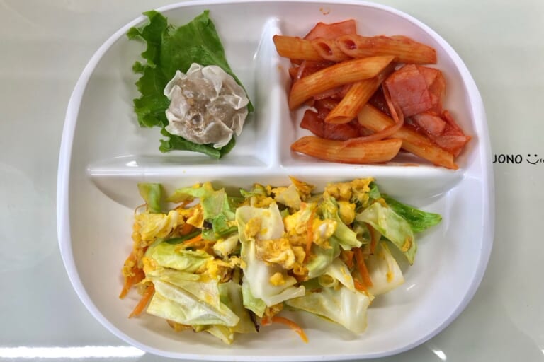 【親和の学生寮】今日の朝ごはん☆キャベツの玉子炒め