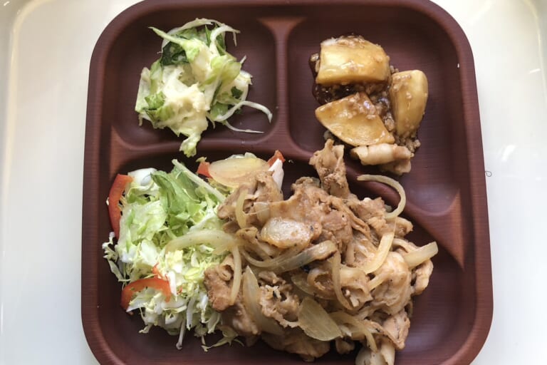 【親和の学生寮】今日の晩ごはん☆豚のしょうが焼き