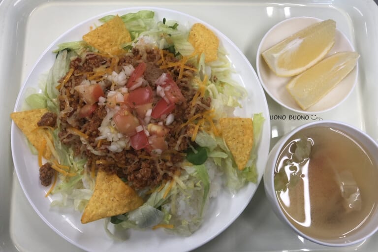 【親和の学生寮】今日の晩ごはん☆タコライス