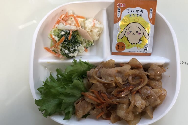 【親和の学生寮】今日の朝ごはん☆焼肉とブロッコリーサラダ